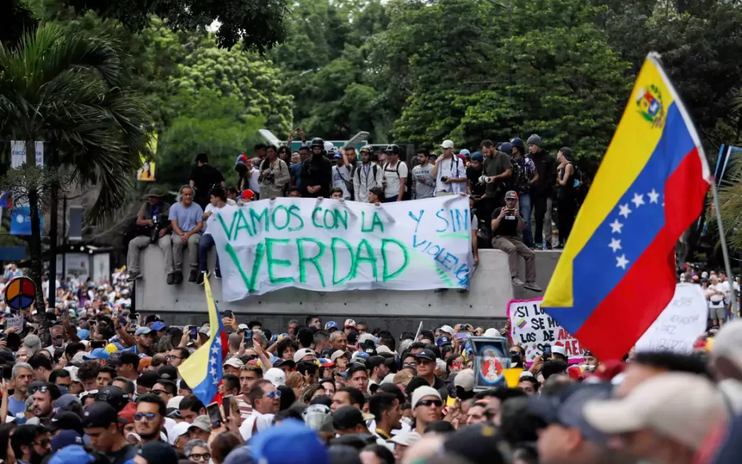 Marchas Locales e Internacionales Reaccionan a los Resultados Electorales en Venezuela