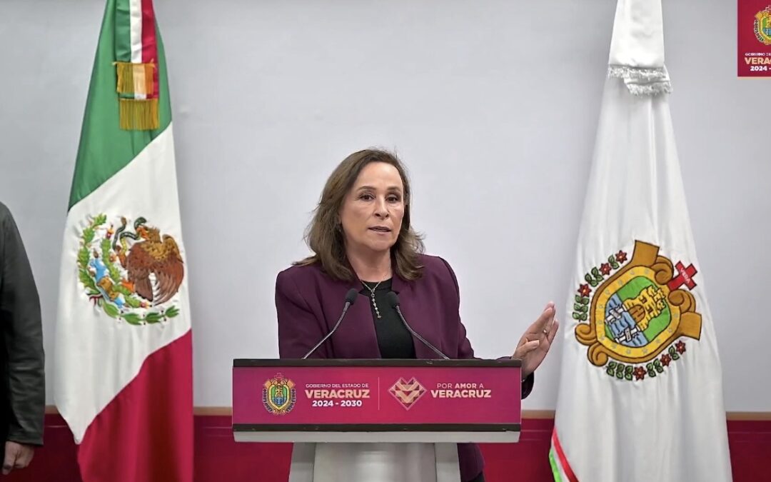 Rocío Nahle García rinde su primer informe de avances en rueda de prensa matutina