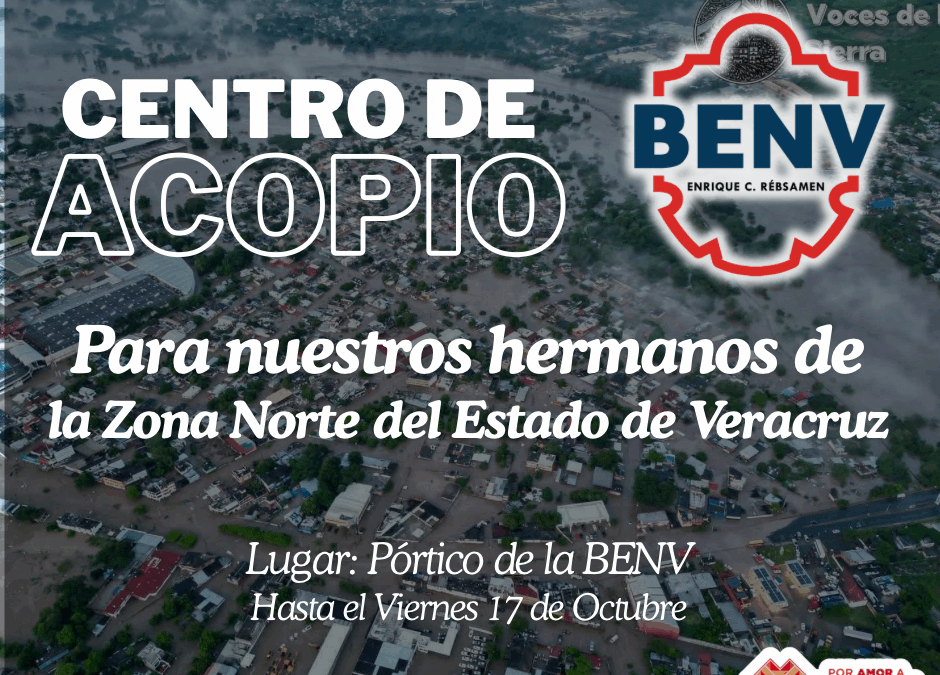 Centro de Acopio de la Normal Veracruzana Apoya a la Zona Norte Afectada por Inundaciones