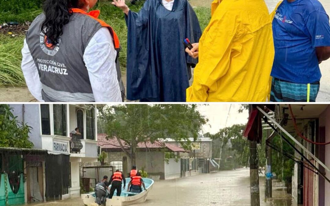 Rocío Nahle activa respuesta inmediata ante inundaciones en Álamo por intensas lluvias