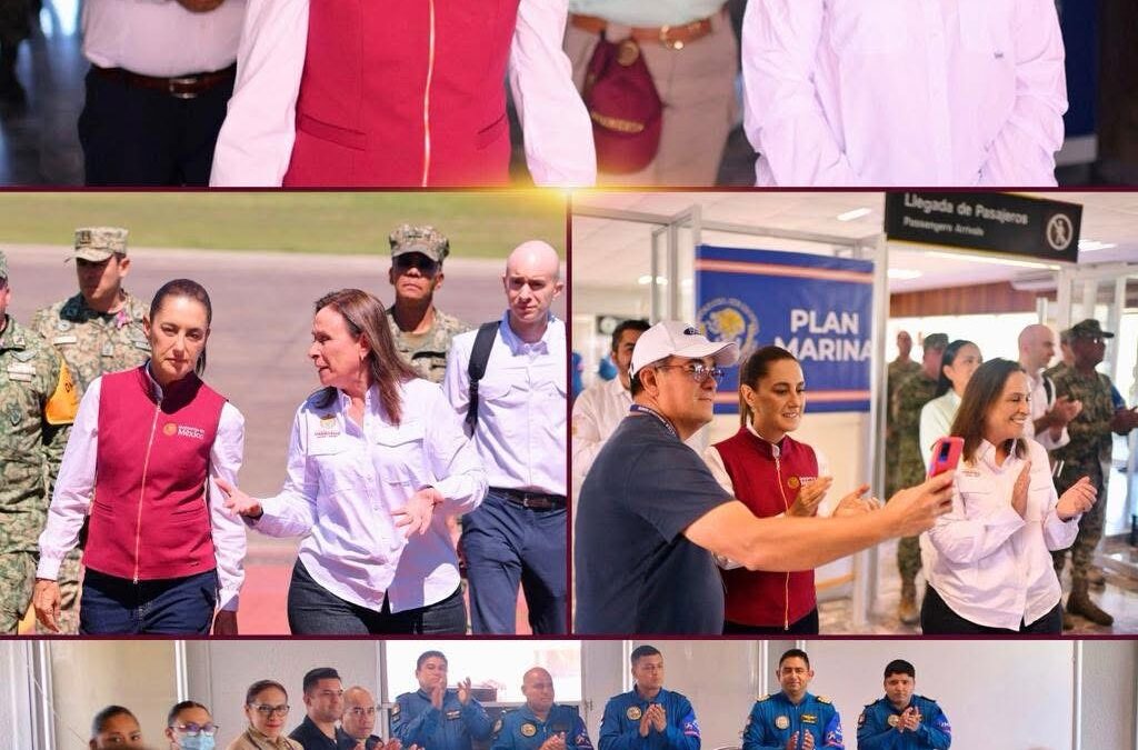 Rocío Nahle acompaña a Claudia Sheinbaum en apoyo a Poza Rica