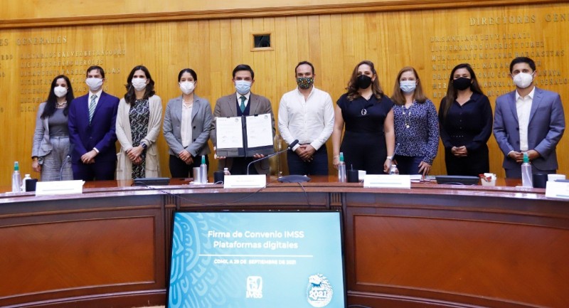 IMSS firma convenios con plataformas de servicios digitales para promover la incorporación voluntaria de personas trabajadoras independientes